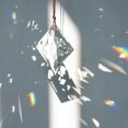 thumbnail image 3 of 50mm Hanging Faceted Crystals Suncatcher Ornament Window Prisms Rainbow Maker Chandelier Crystal Pendant(Square), 3 of 15