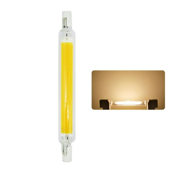 2Pcs R7S 78mm 118mm 110-140V LED Bulb 5W Double Ended LED Dimmable COBs Flood Light Warm White Dimmable R7S Floodlight