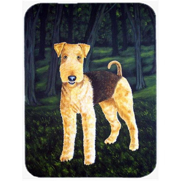 Carolines Treasures AMB1188LCB Delta Airedale Terrier Glass Large Cutting Board