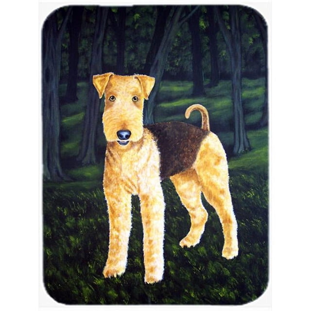 Carolines Treasures AMB1188LCB Delta Airedale Terrier Glass Large Cutting Board