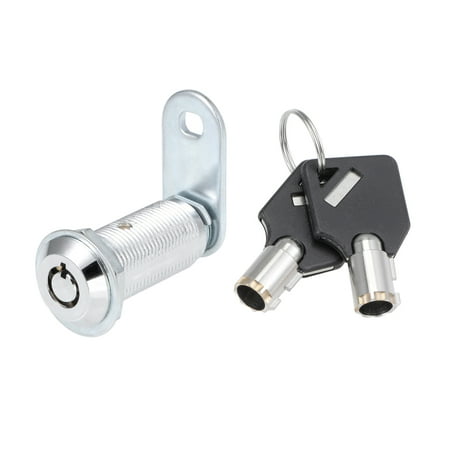 Tubular Cam Lock, 40mm Cylinder Length Chrome Finish Keyed Different