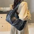 thumbnail image 2 of Bolsos de hombro con compartimento Interior suave 2025, bolsos de colores contrastantes de alta calidad para mujer, bolsos de mano de Pu con cremallera a la moda para mujer, 2 of 5
