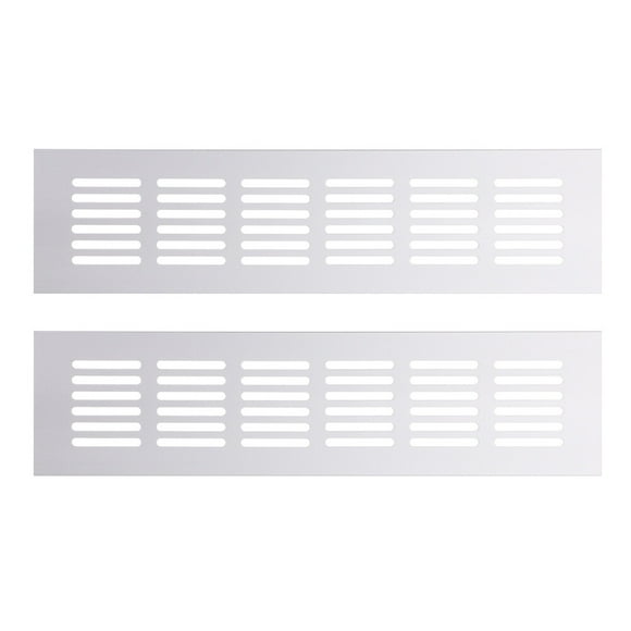 WORGEOUS 2 piezas muebles de ventilación de aire rejilla de ventilación de aluminio gabinete de ventilación de aire de aire cubierta de ventilación de aire