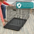thumbnail image 6 of 30-Inch Two-Door iCrate Folding Dog Crate with Divider Panel Leak-Proof Tray Secure Latches Metal Wire Kennel for Medium Breeds Portable Durable Easy to Assemble, 6 of 9