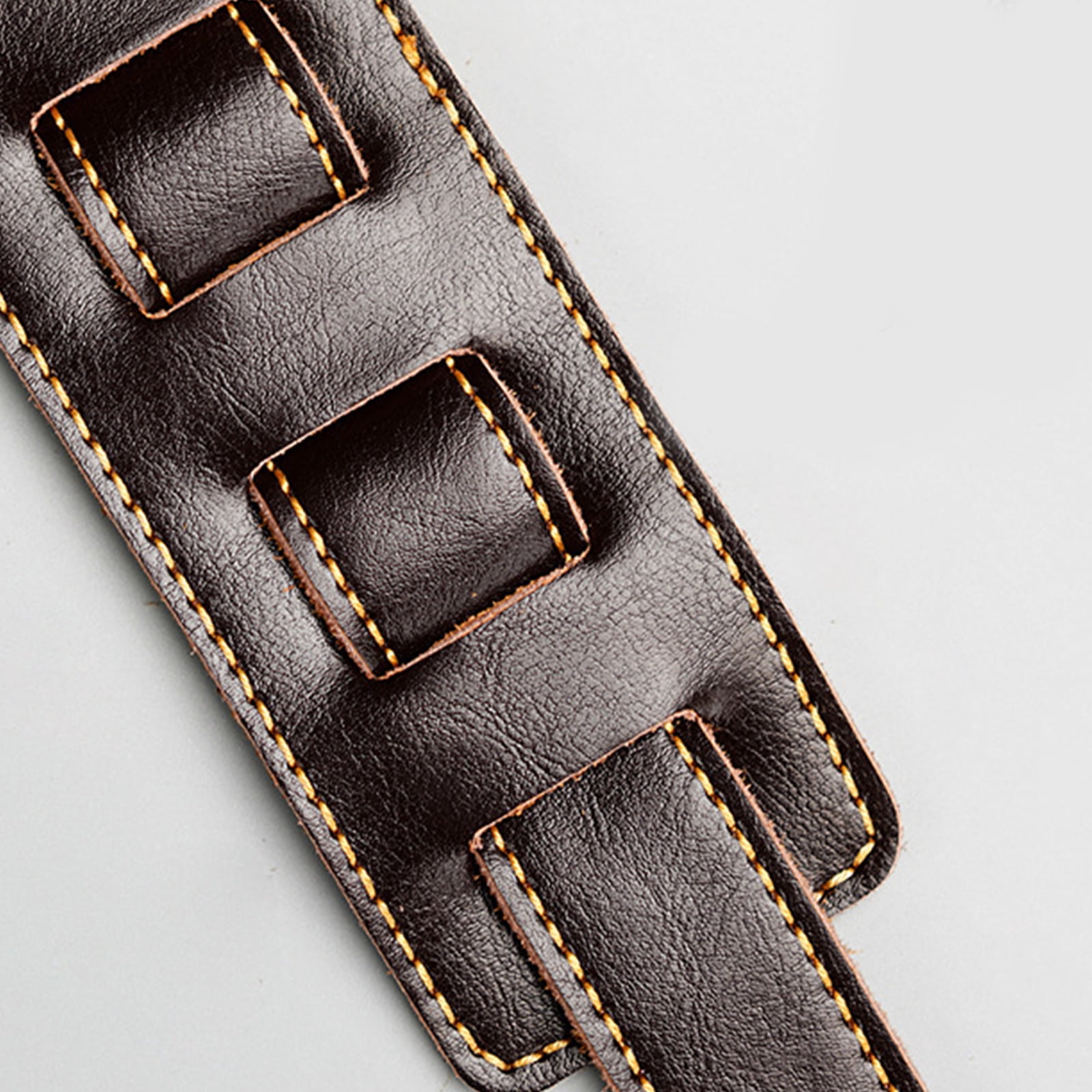 BIBABLYKE Adjustable Soft Leather Guitar Strap Thicken Universal Guitar Shoulder Strap Replacement Guitar Belt Guitar Accessories