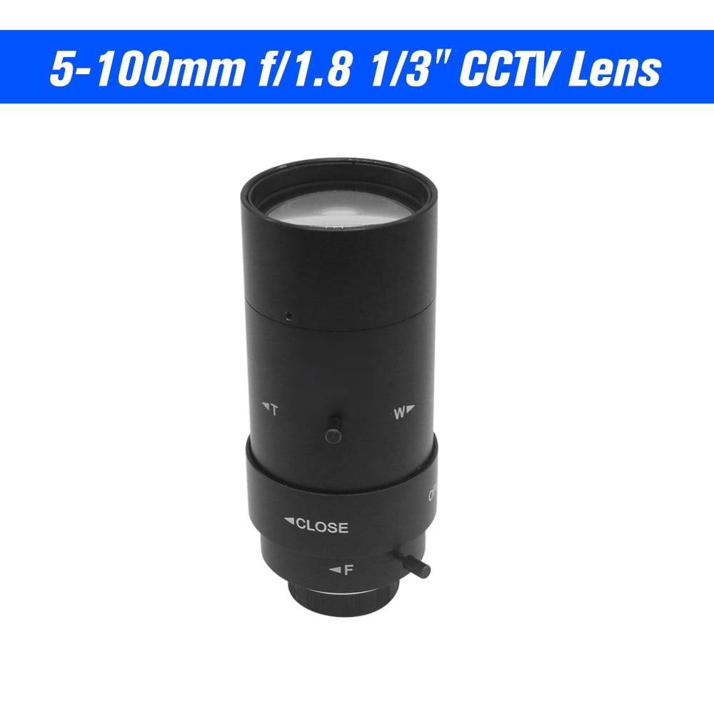 5100mm CS F1.8 Lentille 1/3 "Iris Manuel & Distance focale Zoom