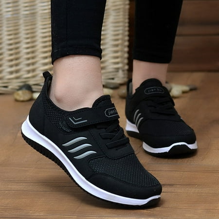 

ZXHACSJ Fashion Couple Men s Outdoor Lace-Up Soft Bottom Sports Shoes Lazy Black 44