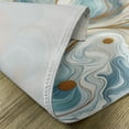thumbnail image 4 of Ambesonne Modern Place Mats Set of 4, Abtract Marble Print Groovy, Standard Size, Pale Caramel Seafoam, 4 of 5