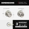 thumbnail image 5 of Kwikset Tylo Privacy Doorknob Satin Nickel, 5 of 8
