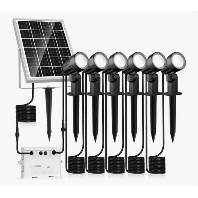 Xtellar 6 En 1 Lámpara Solar Para Jardín Led Reflectores Impermeable