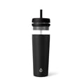thumbnail image 3 of TAL Stainless Steel Rowan Tumbler with Silicone Straw 24 fl oz, Black, 3 of 9