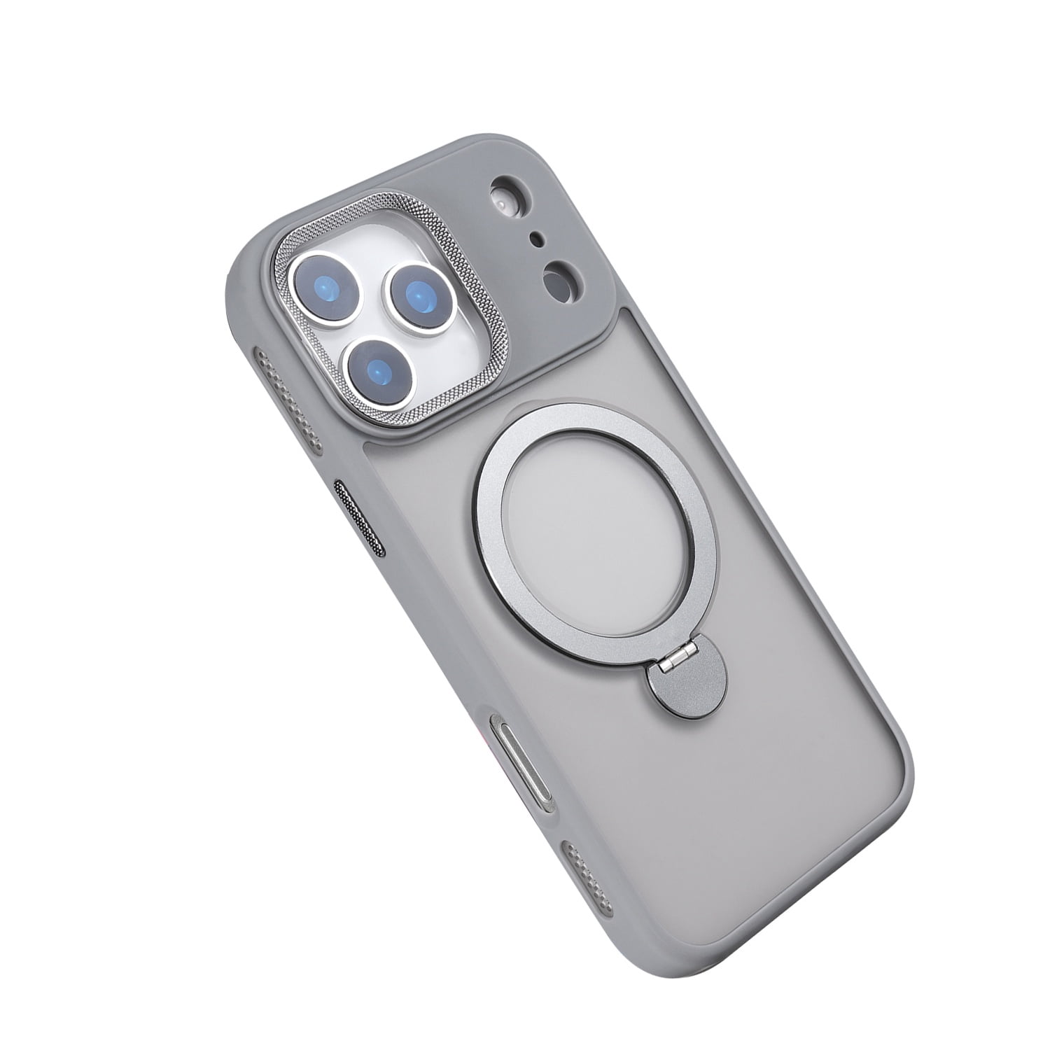 Magnetic Rotating Stand Case for iPhone 17 Pro - Gray