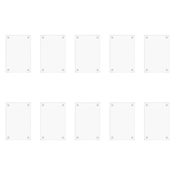 Keyohome 10 Pack Acrylic Fridge Magnetic Frame Clear Fridge Magnetic Photo Frame Double Sided Refrigerator Magnet Picture Frames for Mini Instant Photos 2.36x3.54inch