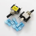 thumbnail image 4 of 2pcs Illuminated Rocker Switch 12V 30A Heavy Duty Racing Car Auto SPST ON/OFF LED Illuminated Rocker Switch 12mm Size, 4 of 5