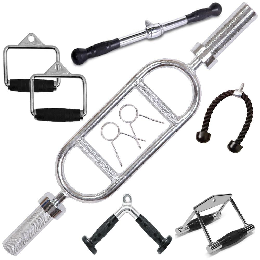 FITNESS MANIAC 34 Inch Triceps Bar Barbell Olympic Gym Cable