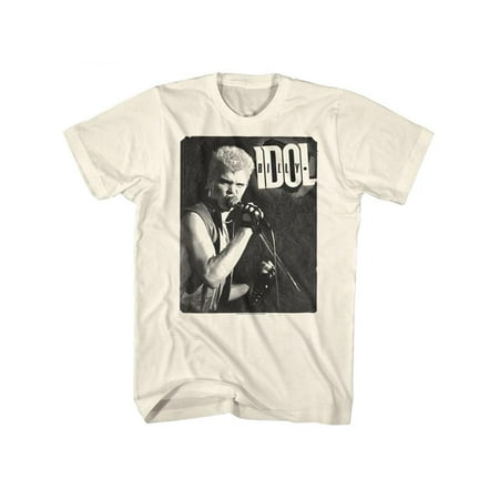 Billy Idol Men's One Color Idol T-Shirt XXXX-Large Natural