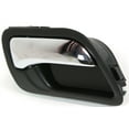 thumbnail image 2 of Interior Door Handle Compatible with 2003-2007 Honda Accord Front, Right Passenger Black bezel with chrome lever, 2 of 3