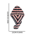 thumbnail image 3 of Leodye 1PCS Striped Fleece Hair Drying Towel, Thick High Absorbent Texture, Quick Dry Hair Wrap for Women Shower Daily Use -25.6×9.8×0.79in, 3 of 6