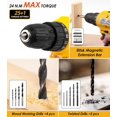 thumbnail image 3 of DOWELL 147-Piece Men's Repair Tool Set with 12V Cordless Drill & 3/8" Keyless Chuck, 3 of 7