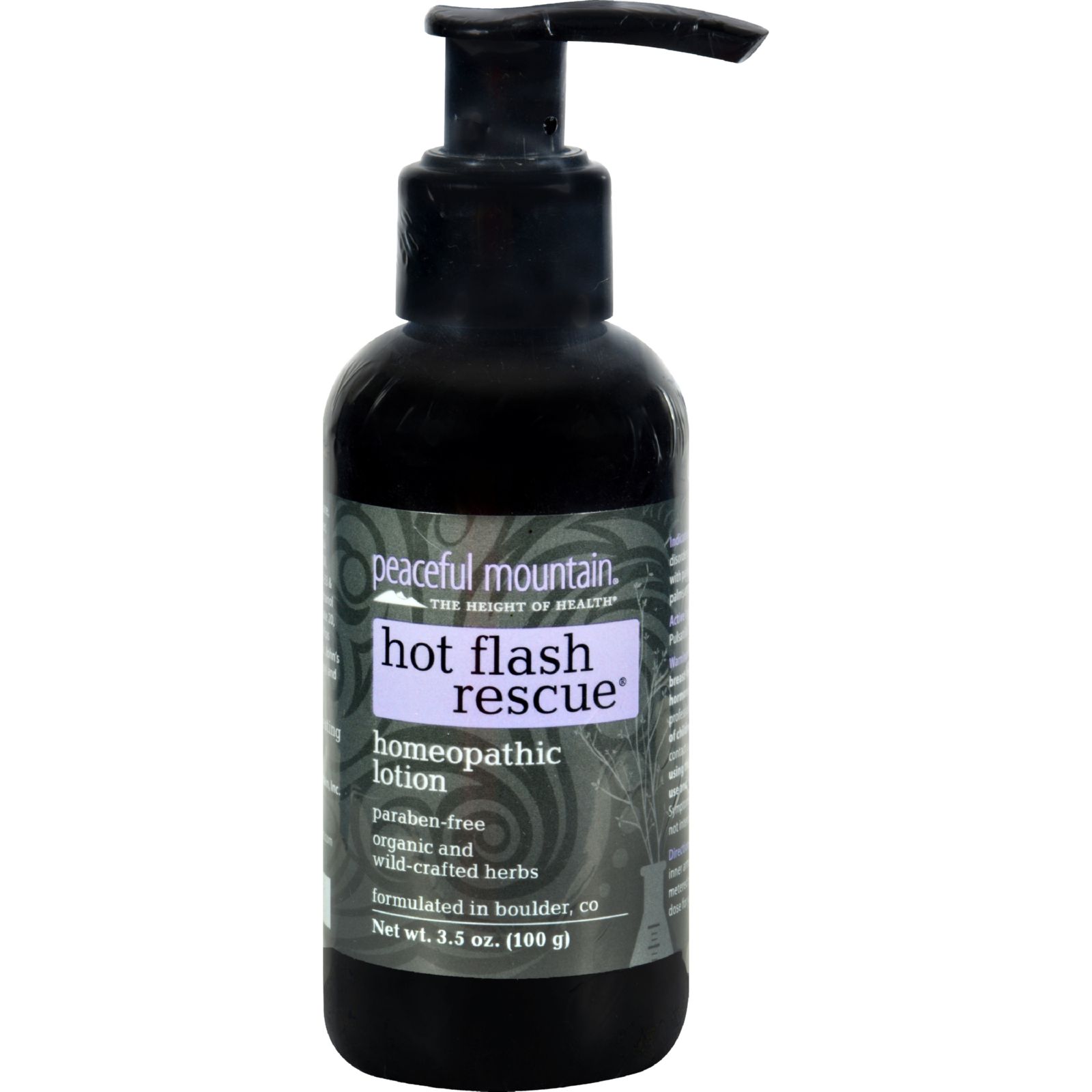 Peaceful Mountain Hot Flash Rescue Homeopathic Lotion 4 fl oz