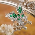 thumbnail image 5 of Exaggerated Big Crystal Butterfly Ring Open Wedding Butterfly Jewelry for Women, 5 of 6