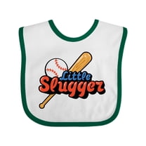 Inktastic Little Slugger Boys or Girls Baby Bib