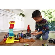 Hot Wheels Monster Trucks Arena Smashers Tiger Shark Spin-Out Challenge with 1 Toy Truck