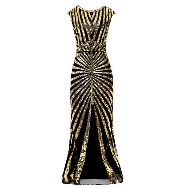 WILLBEST Vestido de Noche para Mujer, Estilo Vintage de Los Años 20, con Lentejuelas y Borlas, para Fiesta, 2025 Chica