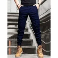 thumbnail image 1 of Pantalones Cargo Para Hombre Joggers Elegantes E Informales,Azul marino,2XL(38), 1 of 9