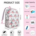 thumbnail image 3 of Watercolor Pig Print Backpack – Cute Farm Animal Pattern Bookbag with Artistic Cartoon Design for Travel, 3 of 5