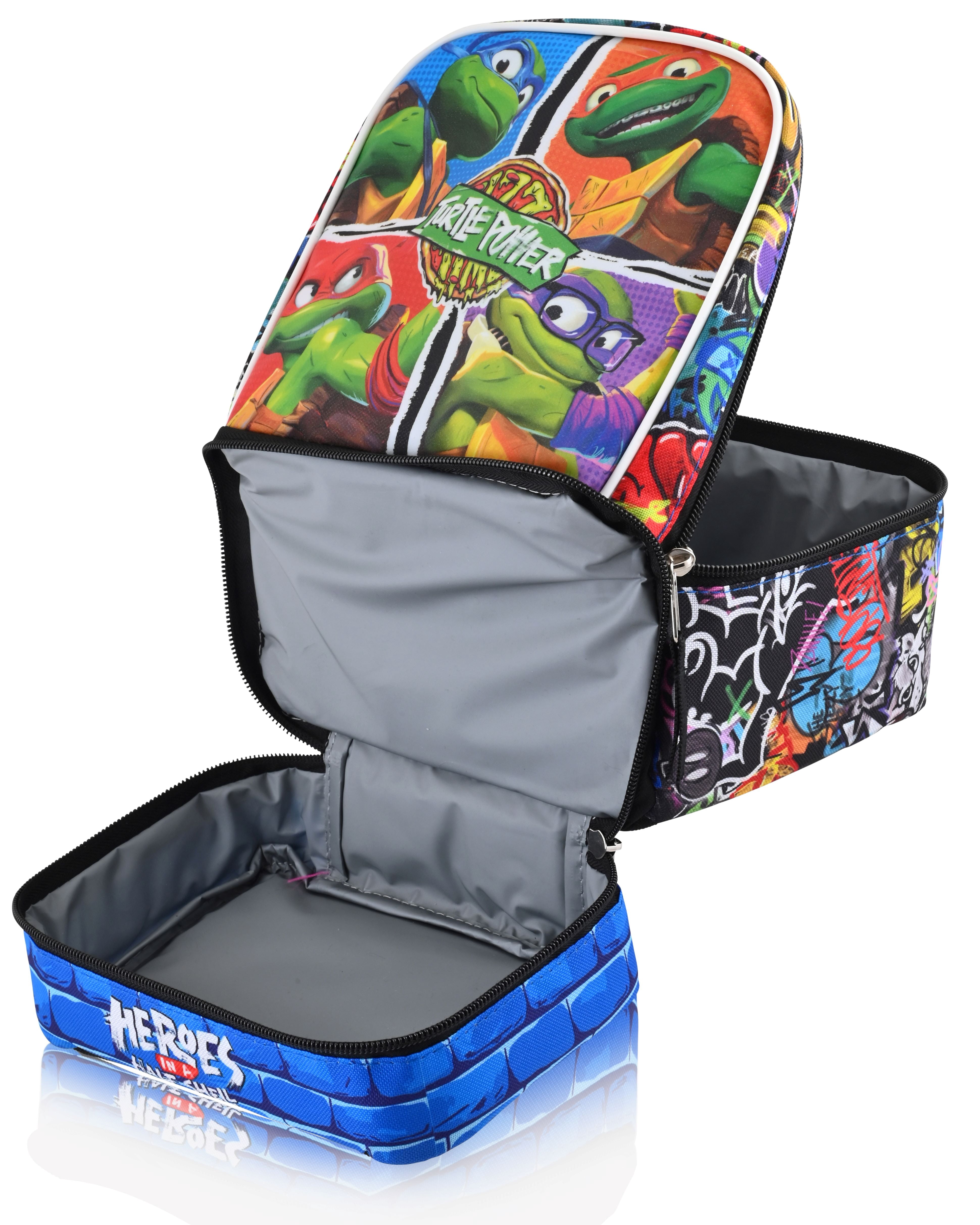 Teenage Mutant Ninja Turtles Lunch Box for Kids | TMNT Insulated Lunch Bag Lunch Box for Boys, Girls, Unisex | Teenage Mutant Ninja Turtles Multicolor Reusable Lunchboxâ¦