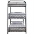 thumbnail image 4 of Bowery Hill Triple Twin Bunk Bed in Silver, 4 of 4