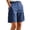 Blue Womens Shorts, variant on Cargo Shorts for Women Hiking Elastic Mid Waisted Straight Leg Summer Casual Going Out Short with Multi-Pockets