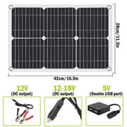 Lohoms Solar Panel Kit, 12V Battery Charger with 100A Controller, Flexible for Camping, RV, Home, Boat