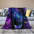 thumbnail image 2 of HENGT Butterfly Blanket Soft Cozy Butterfly Anima Throw Blanket for Women Girls Plush Warm Fluffy Butterfly Stuff Decor Lightweight Flannel Gifts Blankets for Kids Adults, 2 of 6