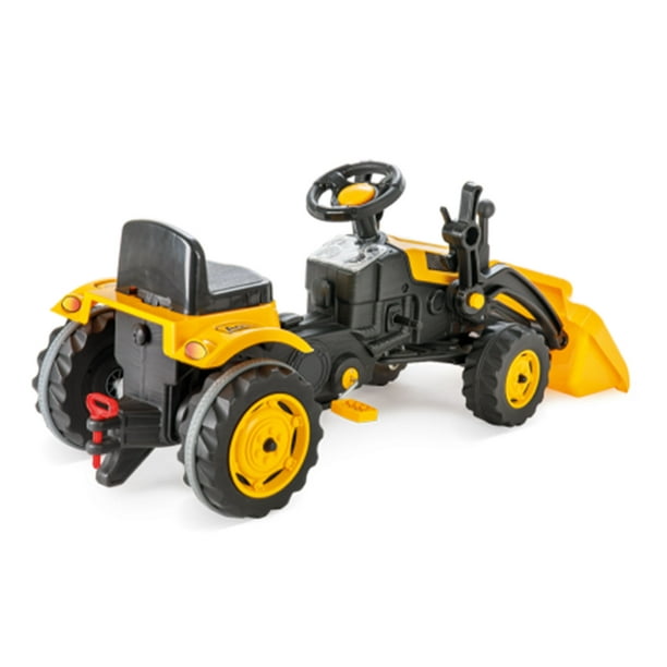 Tracteur jouet pour enfant - jaune