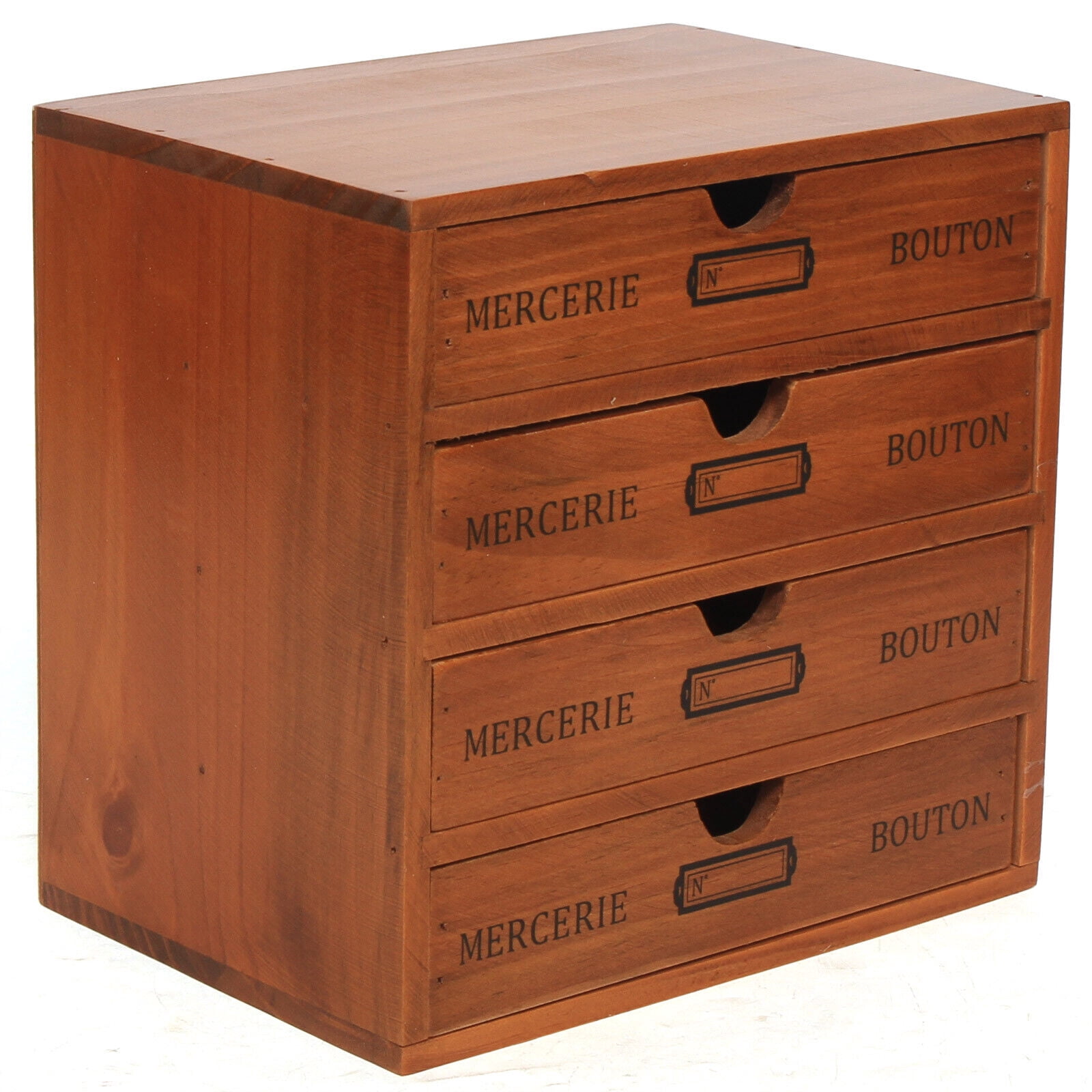 Desk Organizer with Drawers,Wooden Storage Box Drawer Organizer, 4 Drawer