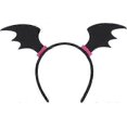 thumbnail image 1 of Bat Wings Headband, Cloth Hair Band Bat Dress Up Wings Headband Halloween Party Cosplay Costume, 1 of 5