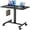 Black, variant on Mobile Standing Desk, Small Teacher Standing Rolling Desk, Portable Laptop Desk with Lockable Wheels, Computer Workstations, Adjustable Height, Black