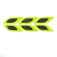 thumbnail image 2 of mmirethe 6 Pieces Car Shell Reflective Sticker Anti-skid Carbon Fiber Stickers Automobile Anti-collision Decoration Safety Decal Green, 2 of 8
