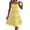 Yellow, variant on Iyufng Summer Women's Dresses Sleeveless Spaghetti Strap Backless Layered Pleated Dress Fashion Casual Midi Dress