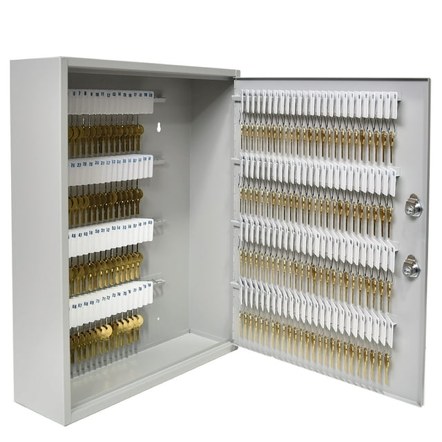Armario para llaves BankSupplies STEELMASTER 200, doble cierre, 22 G, acero