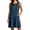 *Navy, variant on VBVC Women's Embroidered Crew Neck Dress , Summer Sleeveless Tunic Dress For Women , Ladies' Lightweight Breathable Dress with Pockets,Beige,S-2XL