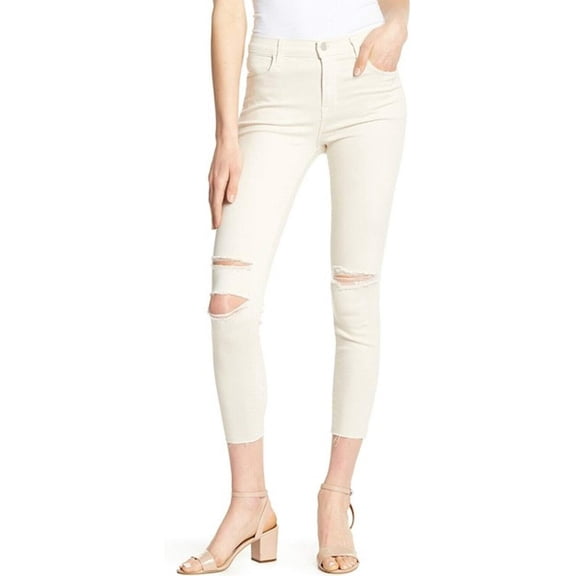 J Brand High Rise Photo Ready Alana Cropped Jeans 31 Silver Birch Mercy