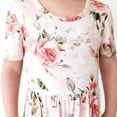 thumbnail image 4 of Vestido elegante con forma de cacahuete, vintage, rosa y rosa en espiral para niñas de 3 a 4 años, 4 of 6