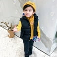thumbnail image 4 of Boys Puffer Vest 5T Child Kids Toddler Baby Boys Girls Sleeveless Winter Solid Coats Jacket Vest Outer Outwear Outfits Clothes Z0E-Black, 6-8 Years, 4 of 7