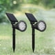 thumbnail image 5 of Lámpara Solar de 12LED para parque al aire libre foco para Tmvgtek jardín patio decoración de paisaje lámpara de iluminación colorida RGB enchufe de tierra, 5 of 8
