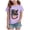 Purple, variant on Ulanda Boys Girls 4th of July Shirts American Flag Tees Kids Patriotic Independence Day Memorial Day Tops 2-7 Years (Purple, 11-12 Years)
