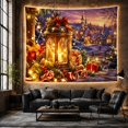 thumbnail image 6 of Pink Ornaments and Wrapped Presents Tapestry, 6 of 7