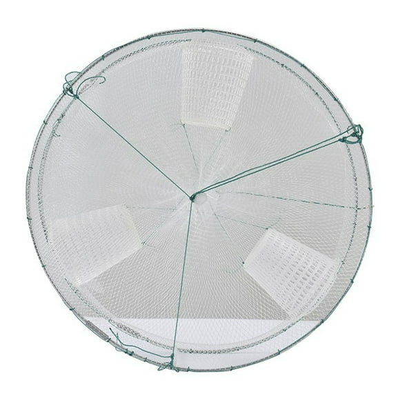 Mosiee Crab Trap Bait Lobster Crawfish Shrimp Portable Folded Cast Net Fishing Trap Net